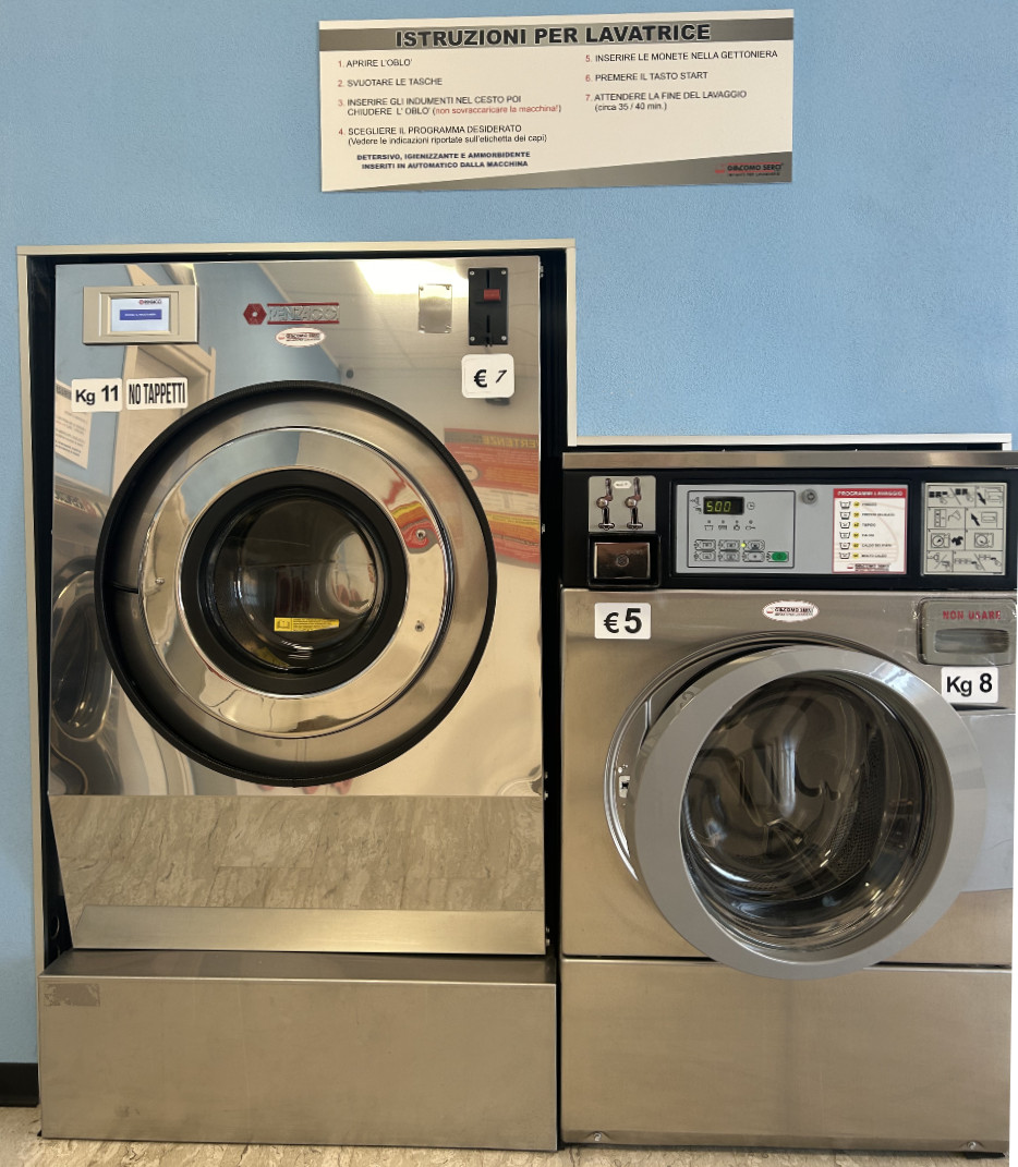 Lavanderia Bolle Blu Ghilarza, Lavanderia automatica self service H24
